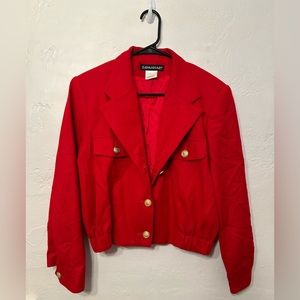 Vintage Red Wool Jacket